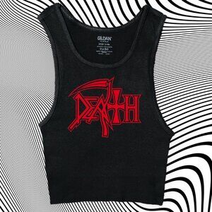 Death Unisex Cropped Tank